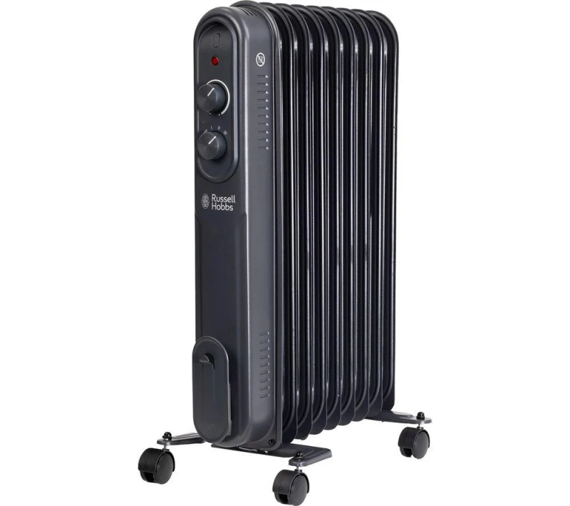 Image of Russell Hobbs 9 Fin RHOFR9004A Oil Filled Radiator 2000W - Anthracite