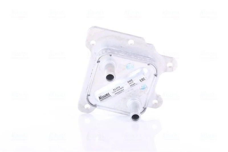 Image of NISSENS 91374 Oil Cooler ** FIRST FIT ** with gaskets/seals, without filter Aluminium Oil Cooler,engine oil (469)