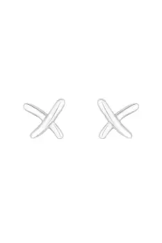 Image of Sterling Silver 925 Mini Kiss Stud Earrings