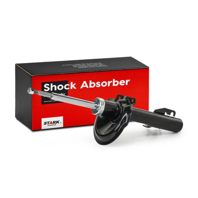 Image of STARK SKSA-0131104 Shock absorber Front Axle Right, Gas Pressure, Twin-Tube, Suspension Strut, Bottom Clamp Shock Absorber (854)