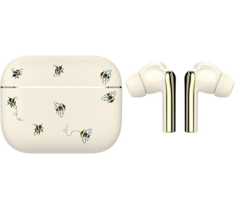 Image of VQ Skylark Wireless Bluetooth Earbuds - Cath Kidston Bees, Cream,Patterned 5060706036692