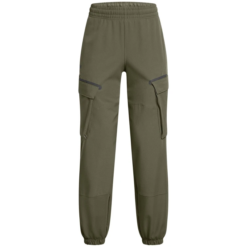 Image of Under Armour Womens Unstoppable Closed Hem Jersey Joggers Green female 8 (XS)