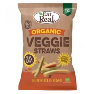 image of Eat Real Organic Veggie Straws Sea Salt 100g