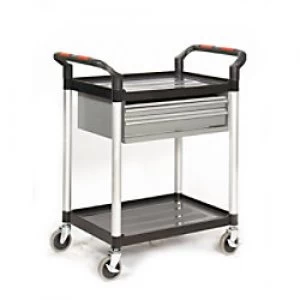 Image of GPC Shelf Trolley Black Lifting Capacity Per Shelf: 75kg 460mm x 940mm x 750mm