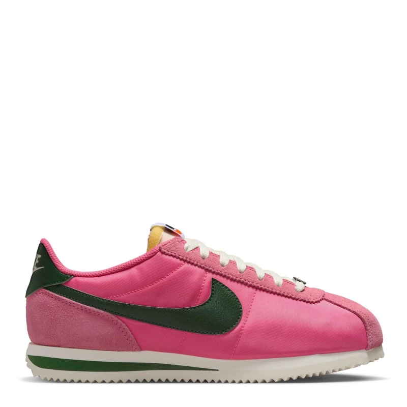 Image of Nike Cortez Textile Runners Womens Pink/Green female 4 (37.5)