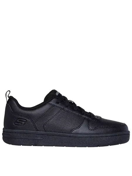 Image of Skechers Boys Smooth Street Genzo Comfy Clasic Trainers UK Size 13 (EU 32) Black SKE2291-BBK-13