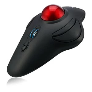 image of Adesso - IMouse Wireless Ergonomic Programmable Ambidextrous Trackball - Black