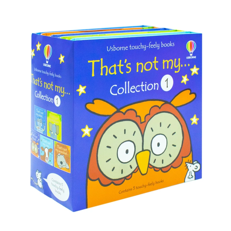Image of Usborne Touchy-Feely Books That's Not my... Collection 1: 5 Books Set (Robot, Wombat, Owl, Elephant, Cow) Fiona Watt Books