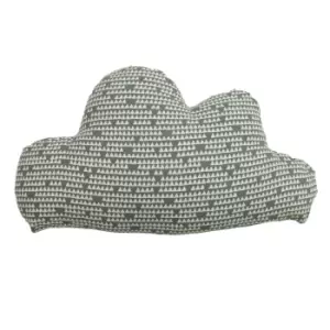 Image of Printed Cloud Kids Cushion Grey
