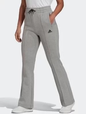 image of adidas Sportswear Flared Leg Tracksuit Bottoms, Dark Grey Size M Women