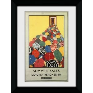 image of Transport For London Summer Sales 50 x 70 Framed Collector Print