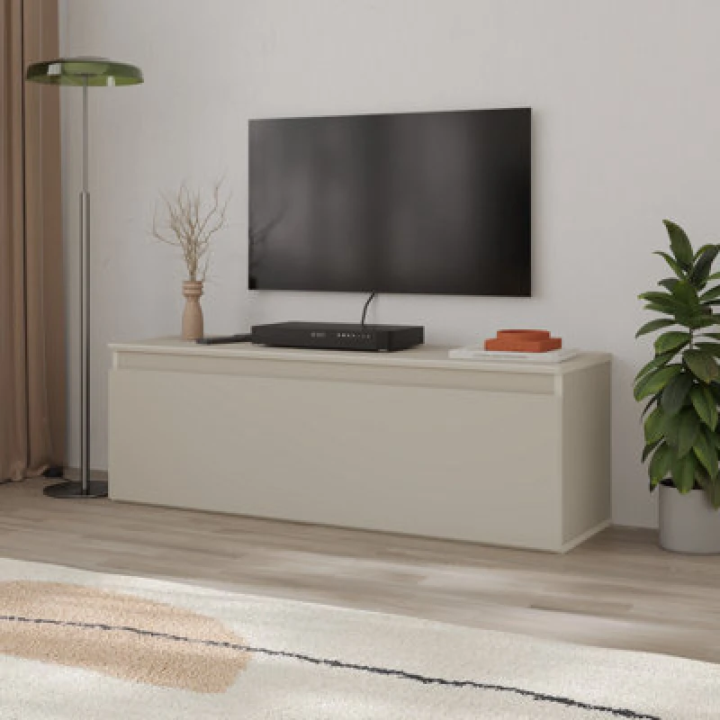 Image of Decortie Sunset' Modern TV Stand Unit 120cm in Light Sand Size: 1 Pack Light Sand Unisex 1 Pack