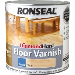 image of Ronseal Diamond Hard Floor Varnish 5l Gloss