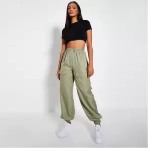 Image of I Saw It First Toggle Detail Pocket Front Cargo Trousers - Green