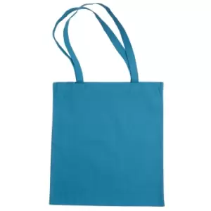 Image of Jassz Bags "Beech" Cotton Large Handle Shopping Bag / Tote (Pack of 2) (One Size) (Mid Blue)