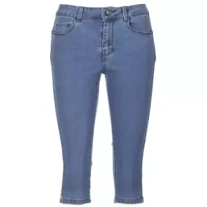 image of Vero Moda VMHOTSEVEN womens Cropped trousers in Blue - Sizes S,M