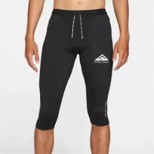 Image of Nike Trail three quarterTights Mens - Black