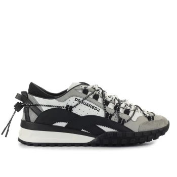 Image of DSQUARED2 low Men Grey Pelle / Camoscio