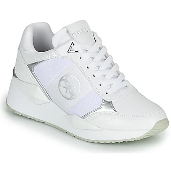 image of Guess TESHA womens Shoes Trainers in White,5,5.5,6.5,7.5,7