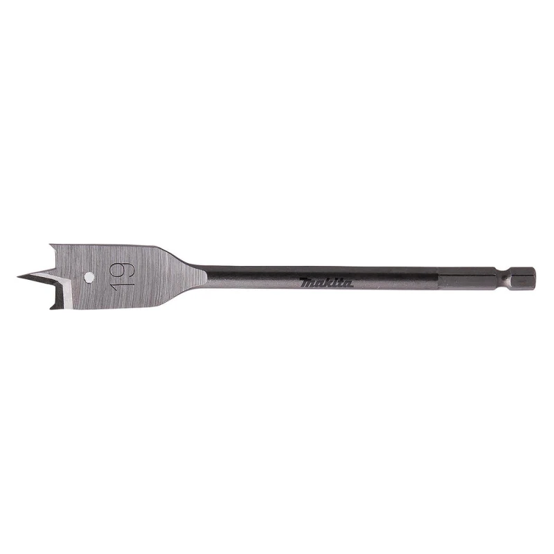 Image of Makita 1/4" Hex Shank Flat Wood Drill Bit E-17245 Diameter: 19mm