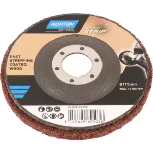 Image of Norton Rapid Strip Paint Varnish Remover Disc 115 x 22mm Aluminium