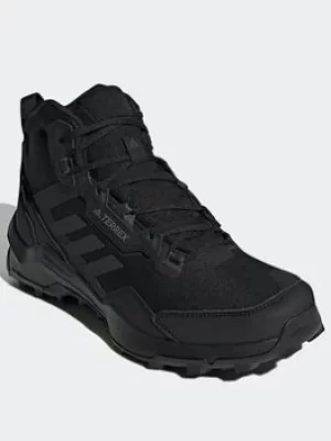 Image of adidas Terrex Ax4 Mid Gore-tex Hiking Shoes, Black/Grey, Size 10.5, Men
