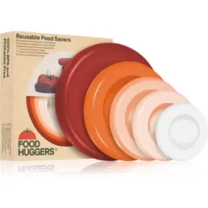 Image of Food Huggers Food Huggers Set set of silicone covers for fruit and vegetables colour Terracotta 5 pc