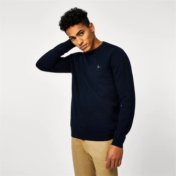 image of Jack Wills Seabourne Crew Neck Logo Jumper - Black