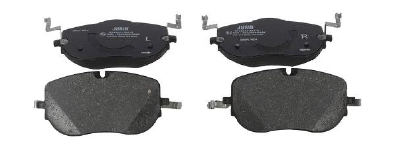 Image of JURID 574234J Brake pad set not prepared for wear warning indicator, without accessories Brake Pad Set,disc brake (402)