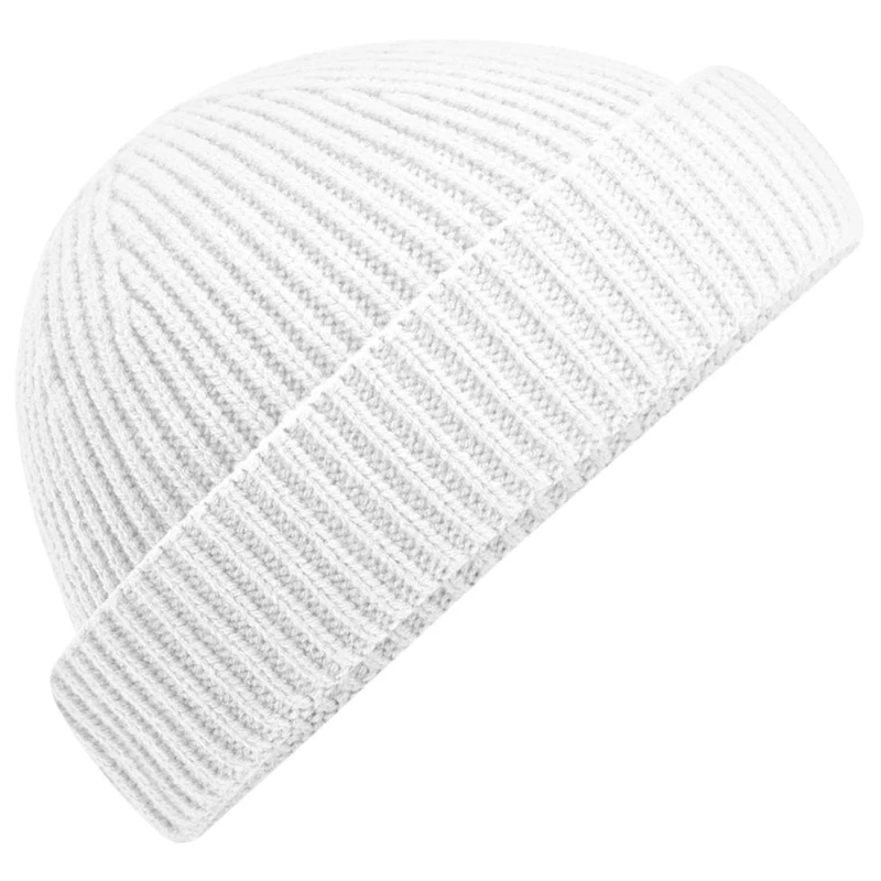 Image of Beechfield Beechfield Men Harbour Fisherman Beanie in White White One Size Male 5059958666696