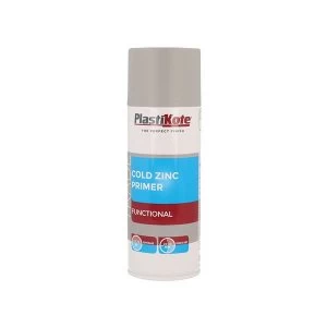 image of PlastiKote Trade Cold Zinc Spray Primer 400ml