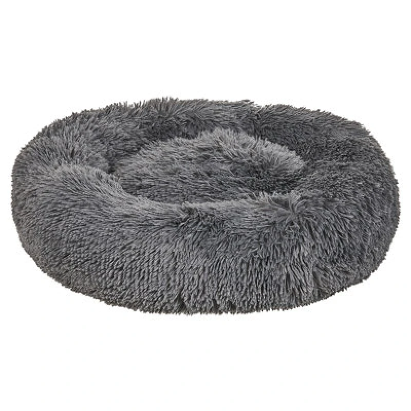 Image of BELIANI Pet Bed KULU Faux Fur Dark Grey 322974