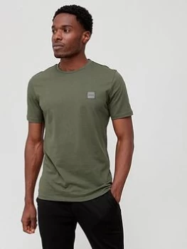 Image of Hugo Boss Tales Chest Logo T-Shirt Open Green Size 2XL Men