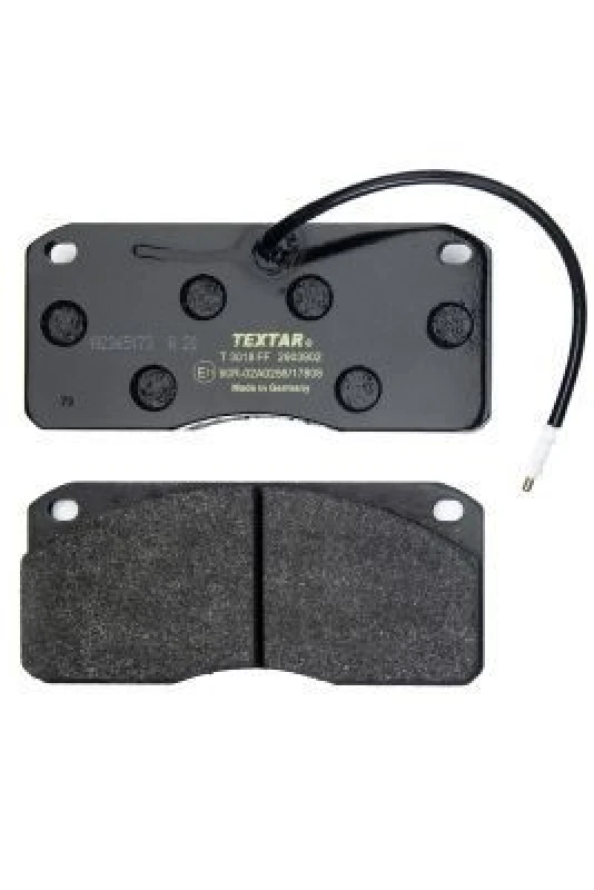 Image of TEXTAR 2903902 Brake pad set with integrated wear warning contact, without accessories Brake Pad Set,disc brake (402)