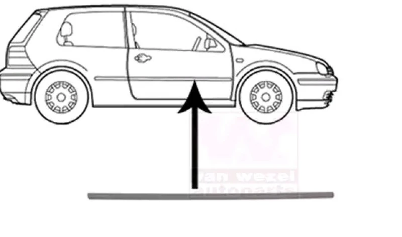 Image of VAN WEZEL 5888408 Moldings Trim-/Protection Strip,door (1005)
