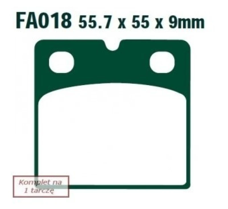 Image of EBC Brakes FA018 Brake pad set Brake Pad Set,disc brake (402)