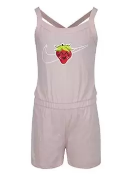 image of Nike Younger Girls Lil Fruits Strawberry Romper, Multi, Size 2-3 Years, Women