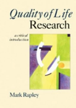 Image of Quality of Life Research by Mark Rapley Book