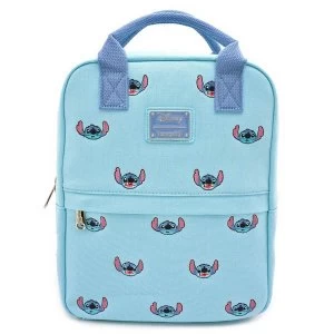 Image of Loungefly Disney Stitch Canvas Embroidered Backpack
