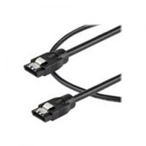 image of StarTech.com 0.6 m Round SATA Cable - Latching Connectors