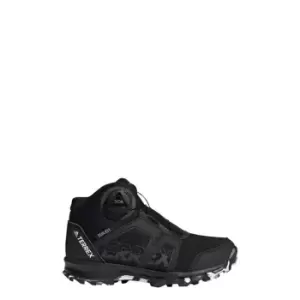 Image of adidas Terrex Agravic Boa Mid RAIN. RDY Hiking Shoes Kids - Black