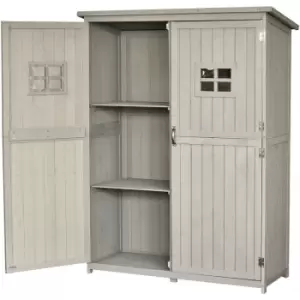 image of Outsunny - Garden Shed Outdoor Storage Unit w/ Asphalt Roof and Three Shelves