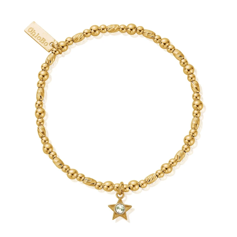 Image of ChloBo GBBCB3501 November Birthstone Bracelet - 18ct Gold Jewellery