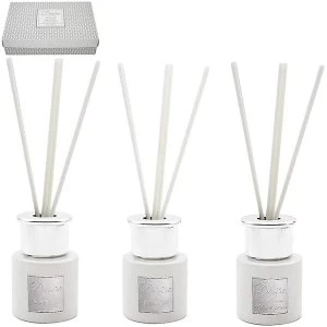 Image of Desire Set Of 3 Diffusers, Pure Linen, White Lily Sandalwood & White Birch Fragrance By Lesser & Pavey
