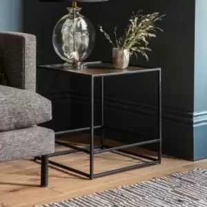 Image of Gallery Direct Hadston Side Table Antique Gold