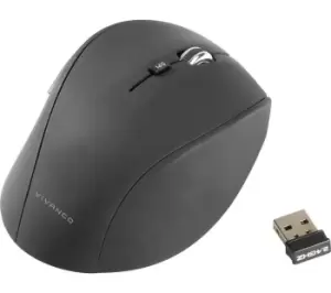 image of VIVANCO 36640 Wireless Optical Mouse, Black