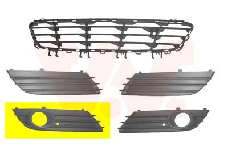Image of VAN WEZEL Bumper grill VAN WEZEL 3745594