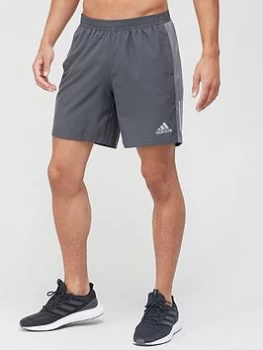 image of adidas Own The Run Shorts - Grey, Size XS, Men