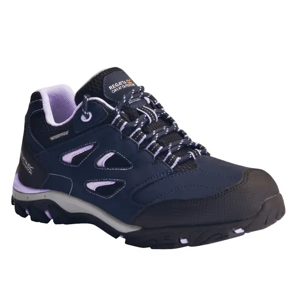 image of Regatta Boys & Girls Holcombe Low Isotex Waterproof Walking Shoes UK Size 2 (EU 34)