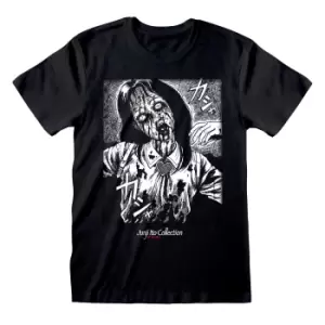 Junji-Ito Unisex Adult Bleeding T-Shirt (XXL) (Black/White)